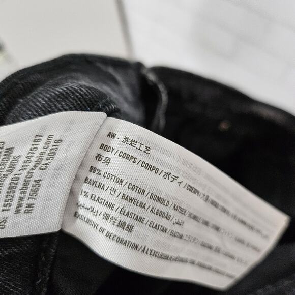 Abercrombie & Fitch Black The Ankle Straight High Rise Jeans - Picture 7 of 7